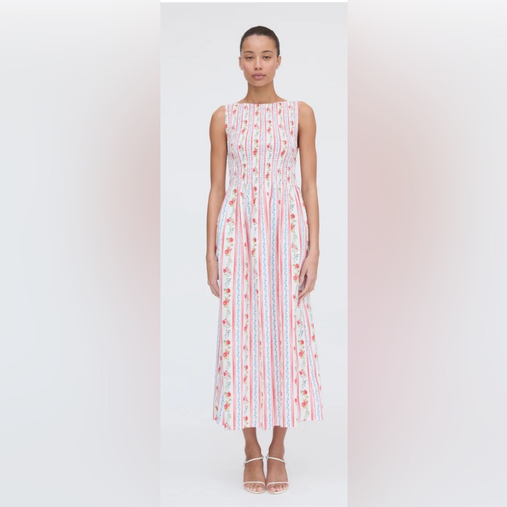 Hill House The Cosima Nap Dress in Pomegranate Stripe